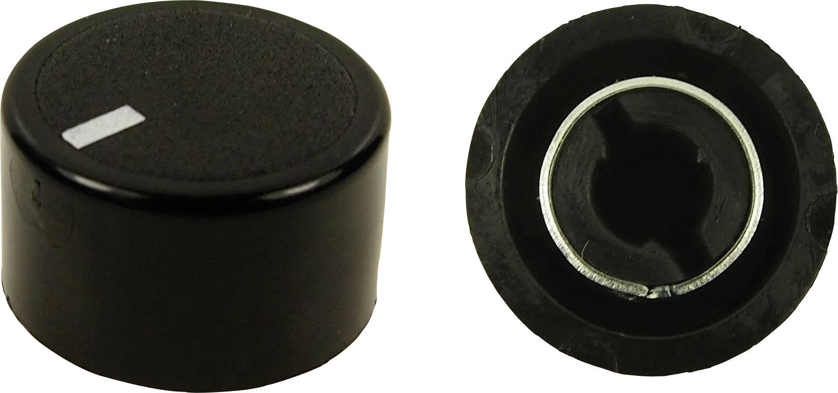 Cliff CL172970 CL172970 Draaiknop Zwart (Ø x h) 18.8 mm x 11.2 mm 1 stuk(s)