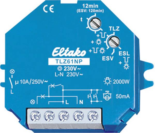 Eltako 61100102 timer za rasvjetu stubišta ugradnja 230 V/AC