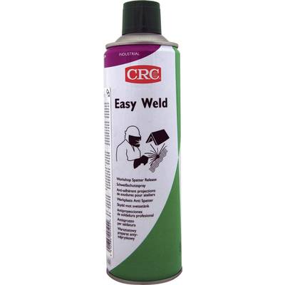 Sprej CRC Easy Weld, koristi se u radionicama kao sredstvo za zaštitu pri zavarivanju. Sadrži sigurnosne upozorenja na više jezika.