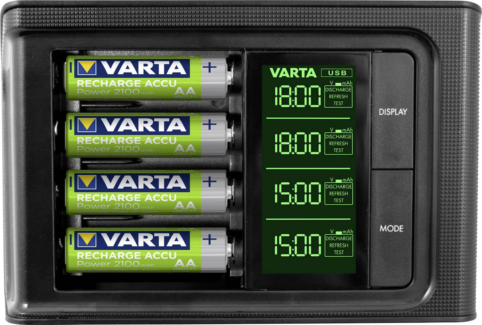 Varta LCD Smart-Charger punjač okruglih stanica nikalj-metal-hidridni micro (AAA), mignon (AA)-2