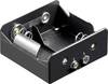 Goobay 11452 baterije - držač 2x mono (d) snap priključak (D x Š x V) 73 x 71 x 31 mm