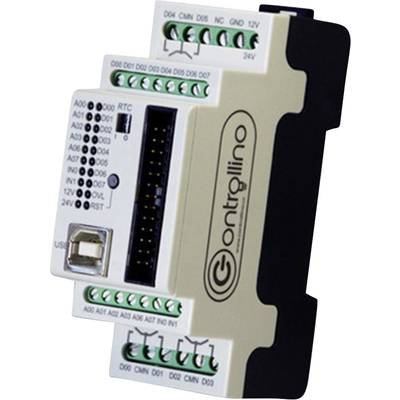 Elektronički uređaj za upravljanje s priključcima i USB portom, pogodan za industrijske primjene.