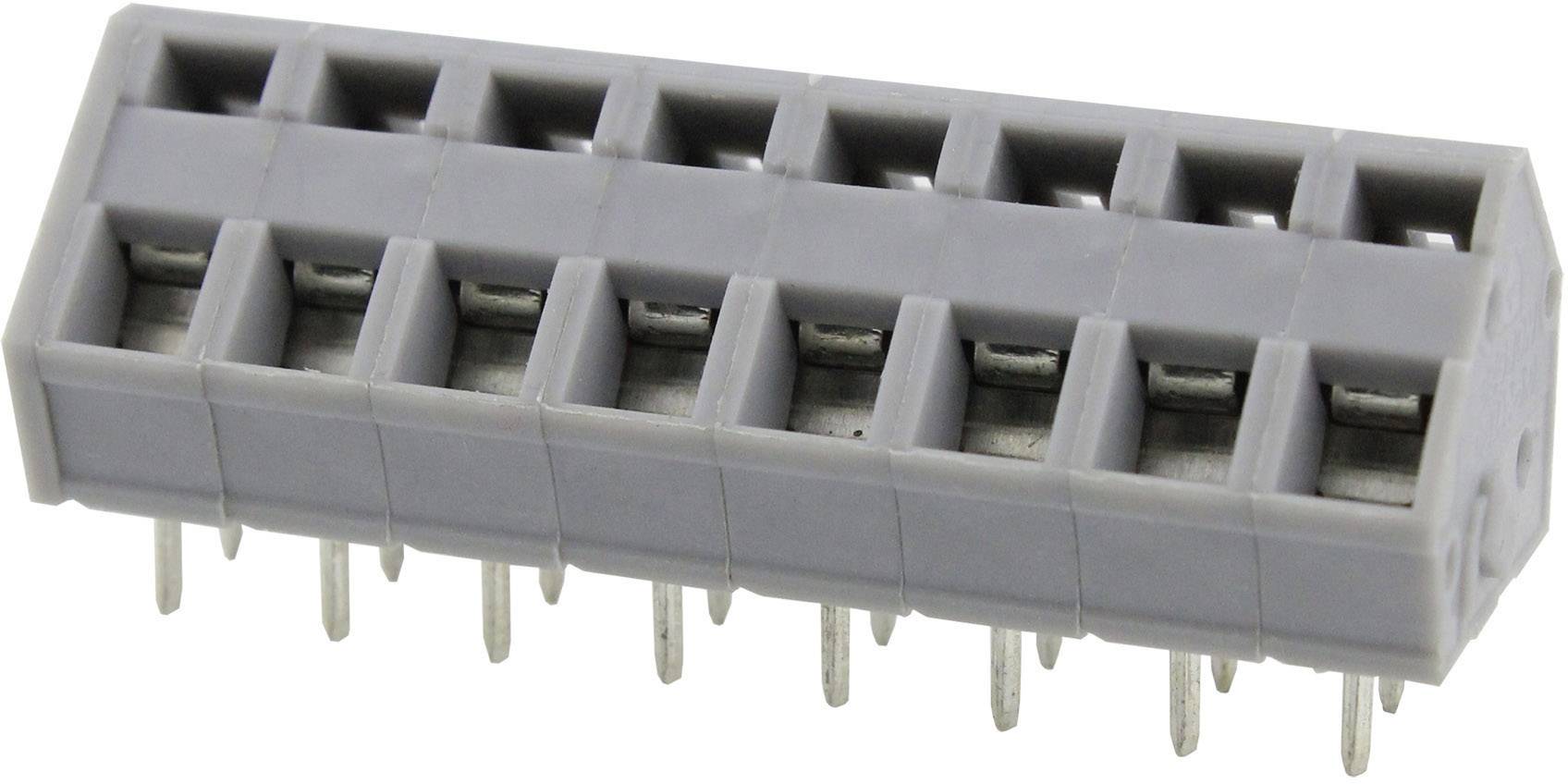 Degson DG245-5.0-04P-11-00AH-1 Veerkrachtklemblok 3.31 mm² Aantal polen 4 Grijs 1 stuk(s)