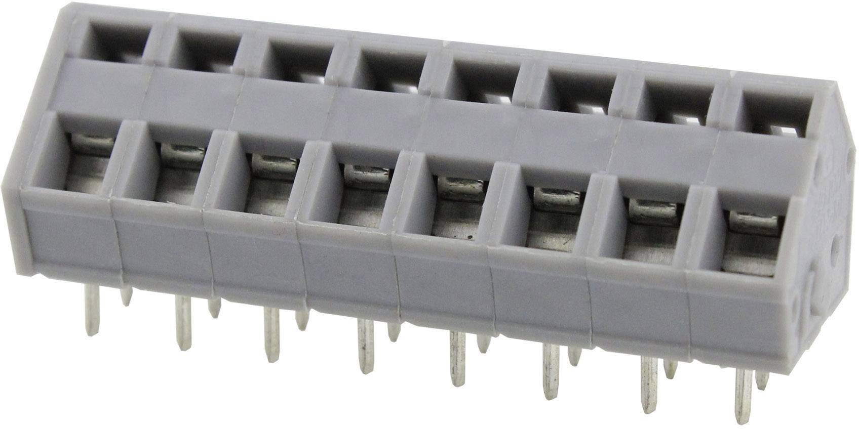 Degson DG245-5.0-08P-11-00AH-1 Veerkrachtklemblok 3.31 mm² Aantal polen 8 Grijs 1 stuk(s)