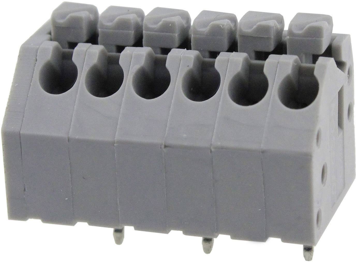 Degson DG250-3.5-02P-11-00AH-1 Veerkrachtklemblok 0.82 mm² Aantal polen 2 Grijs 1 stuk(s)