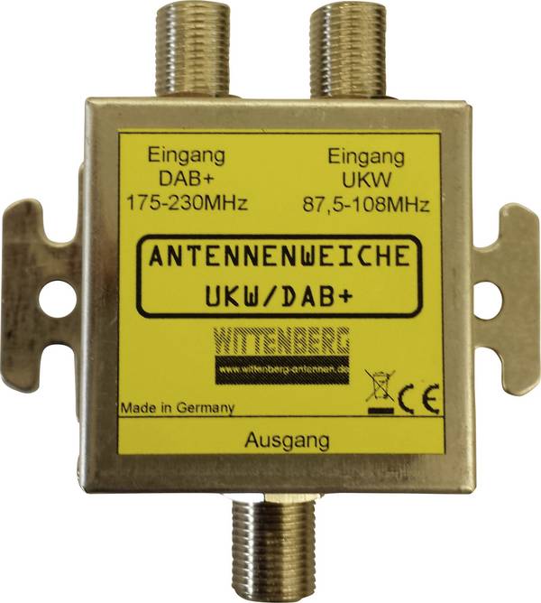 Wittenberg Antennen UKW & DAB+ antenska skretnica ukw, DAB+