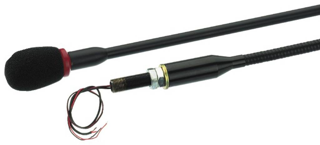 Zwanenhals Spraakmicrofoon Monacor EMG-610P Zendmethode:Direct Incl. windkap