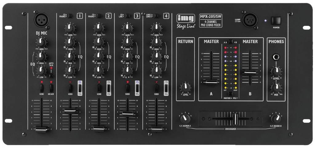 IMG Stageline MPX-205/SW DJ mixer