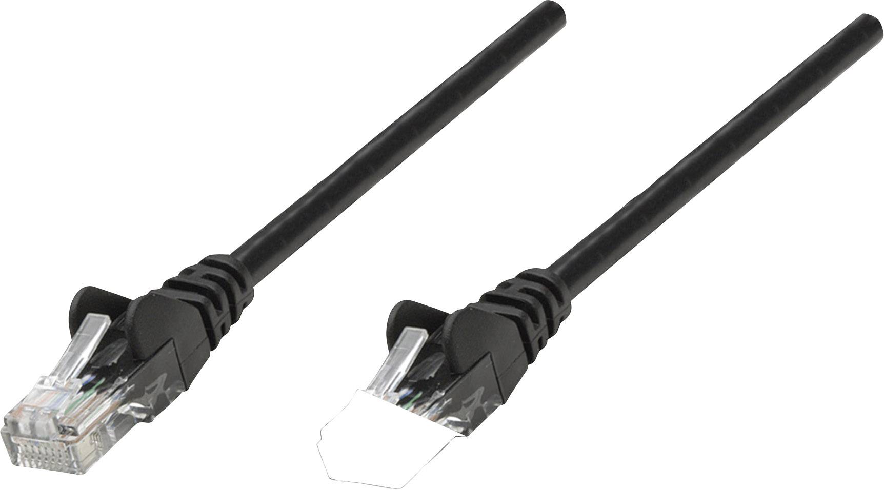 Intellinet 735391 RJ45 Netwerkkabel, patchkabel CAT 6 S/FTP 2.00 m Zwart Vergulde steekcontacten 1 stuk(s)