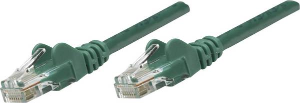 Intellinet 342506 RJ45 mrežni kabel, Patch kabel CAT 6 U/UTP 3.00 m zelena  1 St.