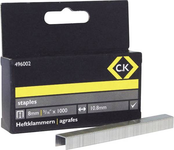 C.K 496002 spajalice tip 140 1000 St. Dimenzije (D x Š) 8 mm x 10.5 mm