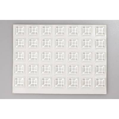 TOOLCRAFT 2127C70-C nogica za uređaje samoljepljivo, kvadratno prozirna (Ø x V) 12.7 mm x 3.1 mm 70 St.