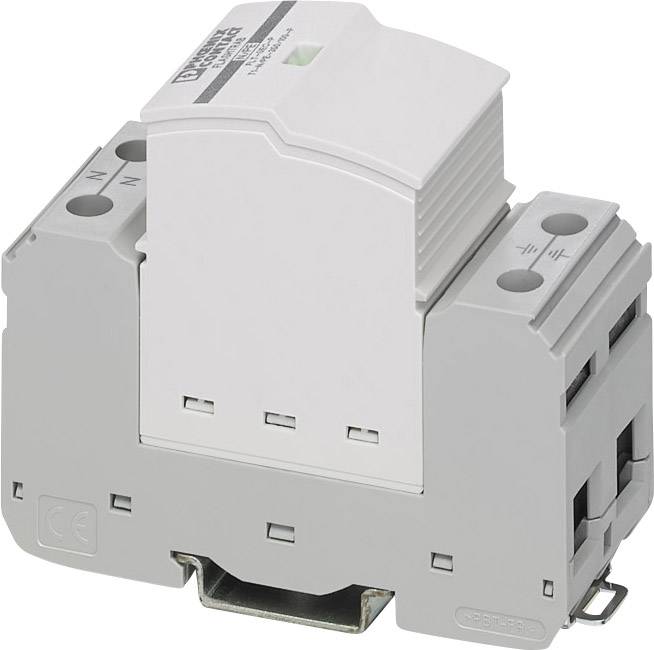 Sivi elektronički zaštitni prekidač snage na DIN šini. Gornja strana prikazuje oznaku brenda i zeleni indikator statusa.