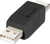 Renkforce USB 2.0 adapter [1x muški konektor USB 2.0 tipa A - 1x muški konektor USB 2.0 tipa A] rf-usba-02 pozlaćeni kontakti