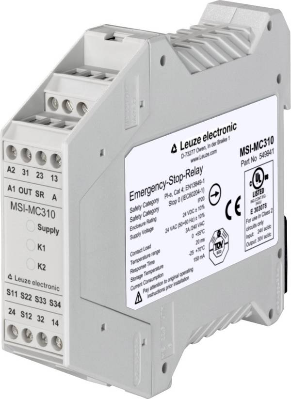 MSI-MC310 Leuze Electronic 2 zatvarač, 1 otvarač (Š x V x D) 22.5 x 99 x 113.6 mm 1 St.