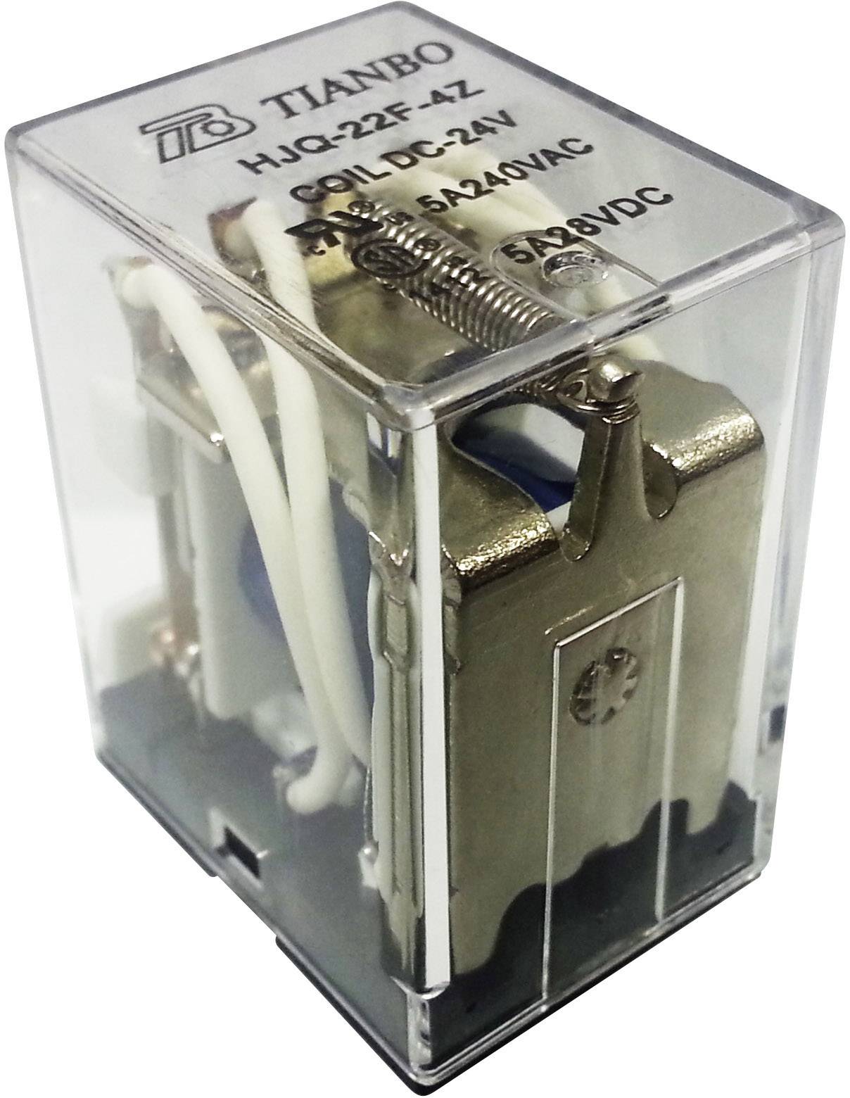 Tianbo Electronics HJQ-22F-4Z -24VDC utični relej 24 V/DC 5 A 4 prebacivanje 1 St.