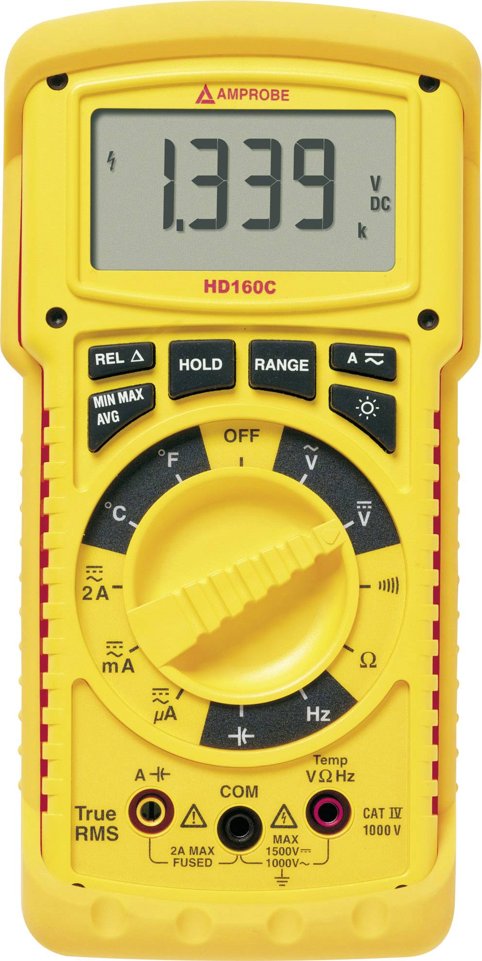 Beha Amprobe HD160C ručni multimetar Kalibriran po (ISO) digitalni vodootporni (IP67) CAT IV 1000 V Zaslon (brojevi): 9999