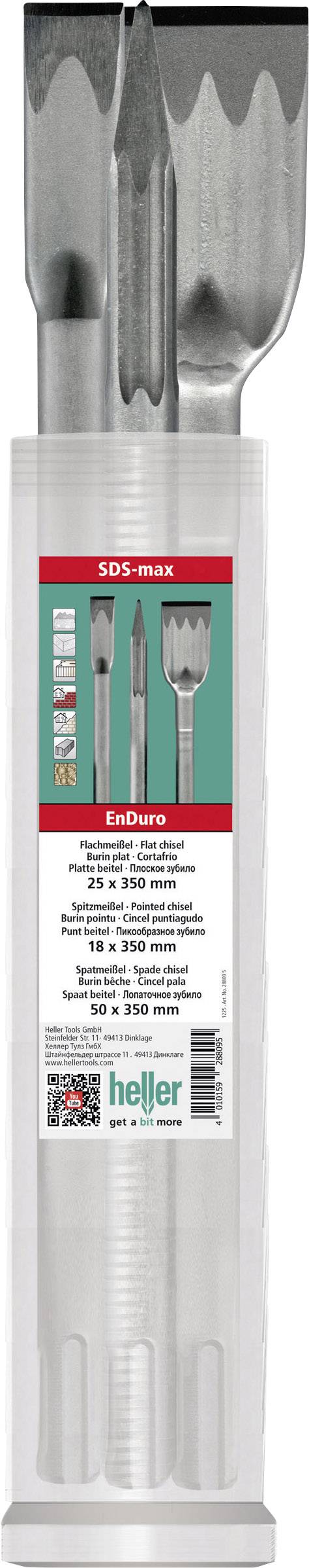 Heller 28815 6 Enduro Beitelset 3-delig Gezamenlijke lengte 350 mm SDS-Max 1 stuk(s)