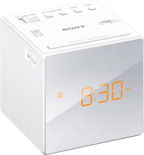 Sony ICF-C1 radio sat UKW (1014), MW (1018) UKW  funkcija alarma bijela