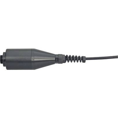 Crni kabel s čvrstom zaštitnom ovojnicom koji završava fleksibilnim elementom opruge, mogućno za tehničke primjene.