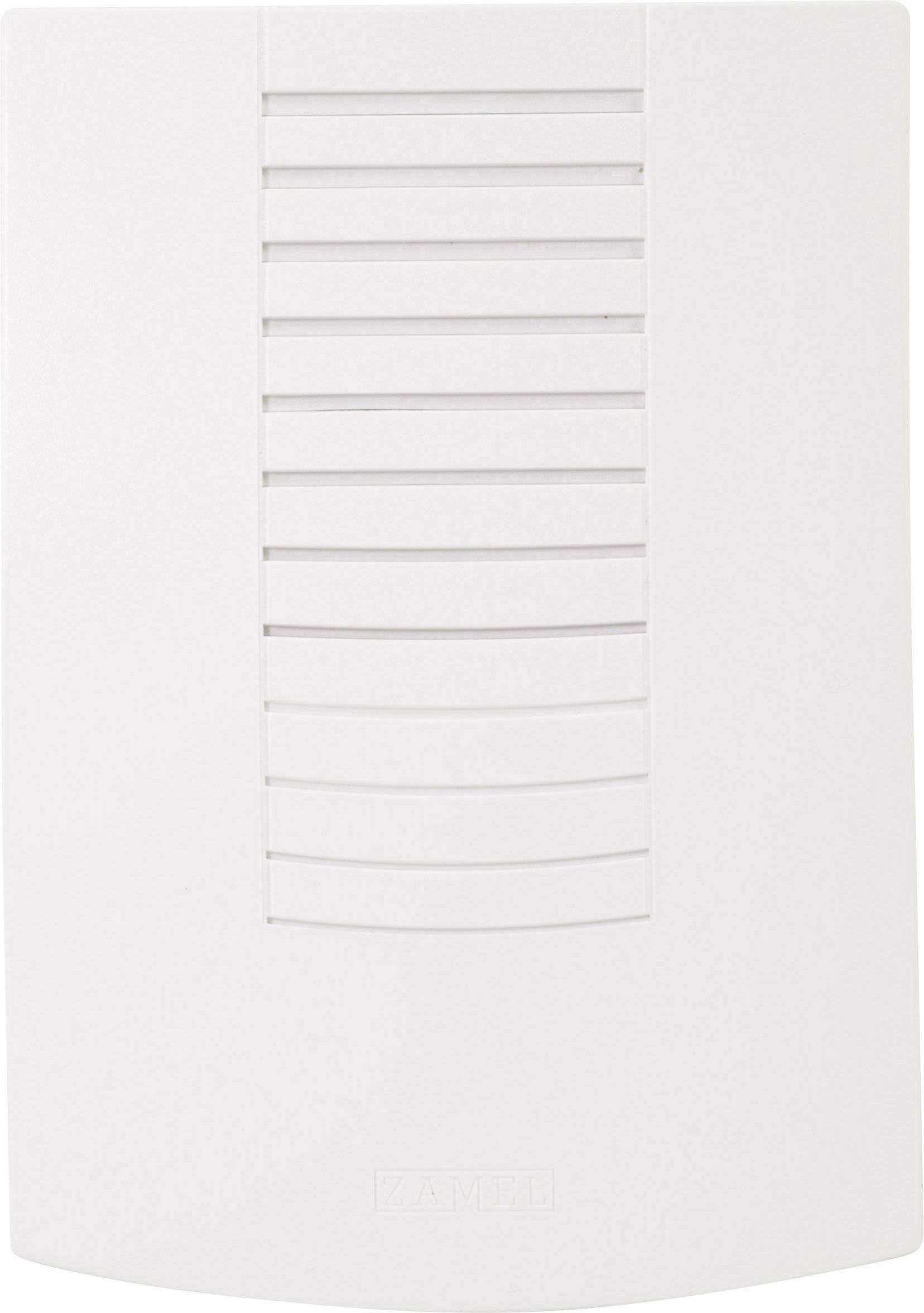 Bijeli, pravokutni ulazni panel vrata s vertikalnim ventilacijskim otvorima u sredini.