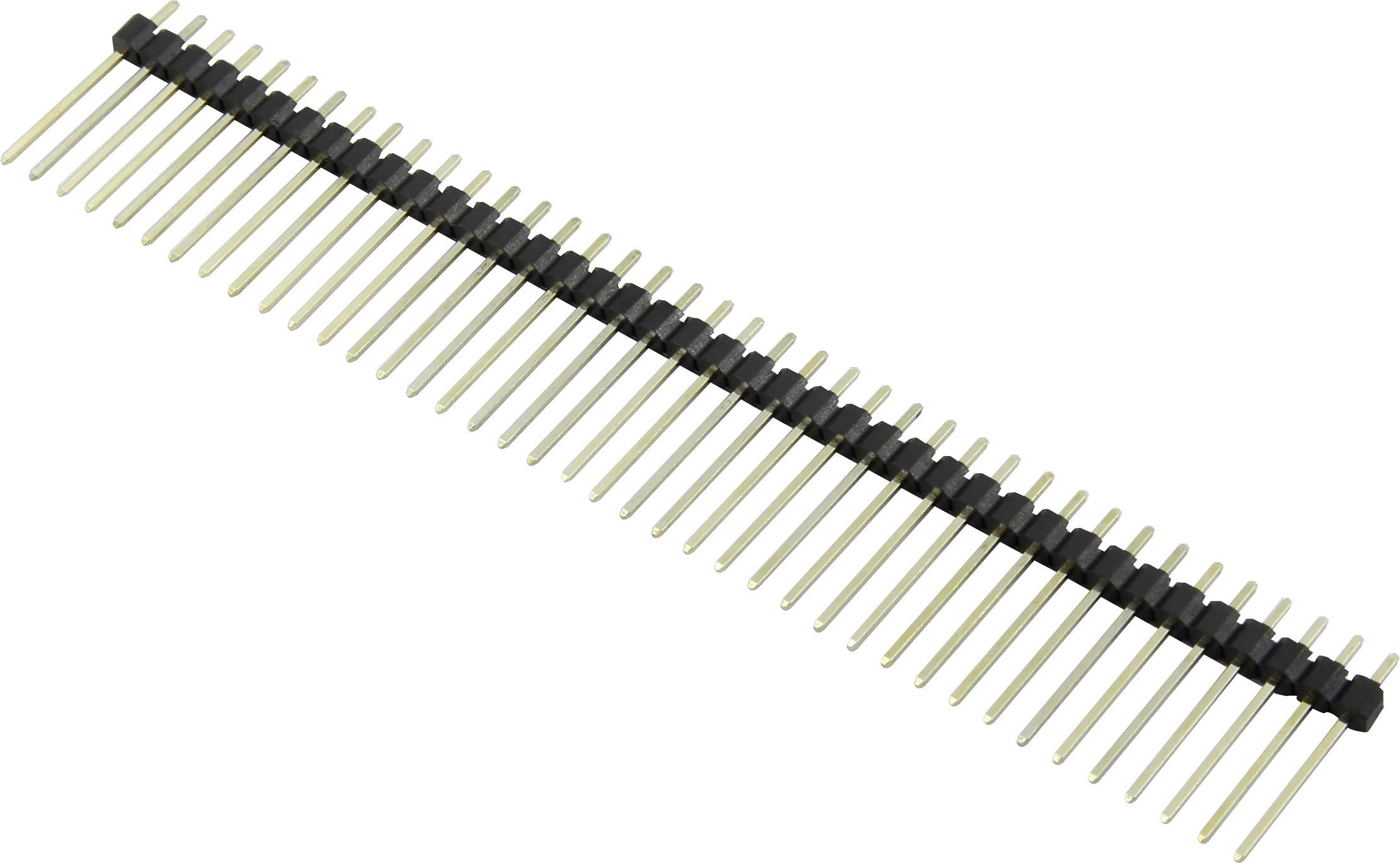 Jednoredni, ravni pin header od 40 kontakta koji se koristi za spajanje komponenata u elektroničkim projektima.