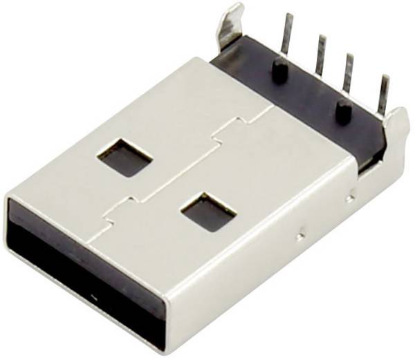 USB A utikač utičnica, horizontalna ugradnja, Connfly sadržaj: 1 kom.