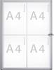 Maul izlog MAULextraslim Upotreba za papirni fomat: 4 x DIN a4 interijer 6820408 aluminij srebrna 1 St.
