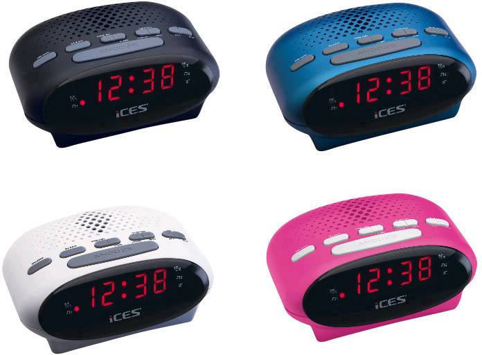 ICES ICR-210 radio sat UKW (1014) UKW funkcija alarma crna-1