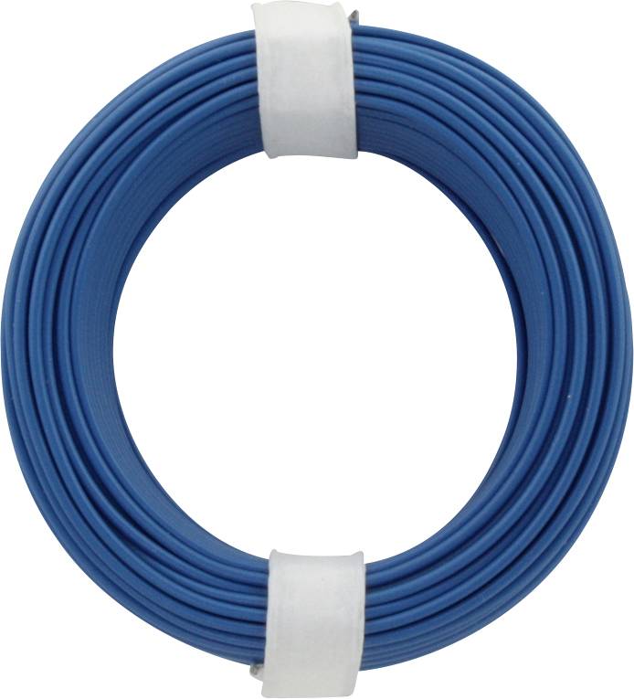 Donau Elektronik 118-2 Draad 1 x 0.14 mm² Blauw 10 m