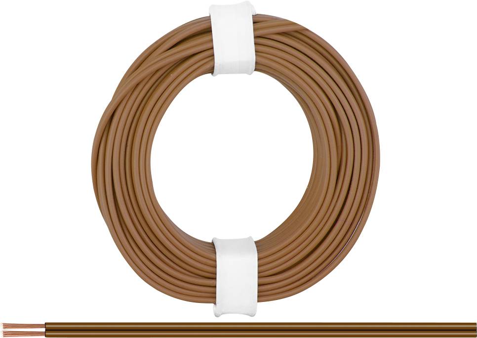 Donau Elektronik 218-88 Draad 2 x 0.14 mm² Bruin 5 m