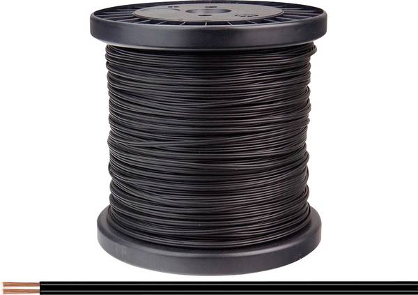 Donau Elektronik 218-11-100 pletenica 2 x 0.14 mm² crna 100 m
