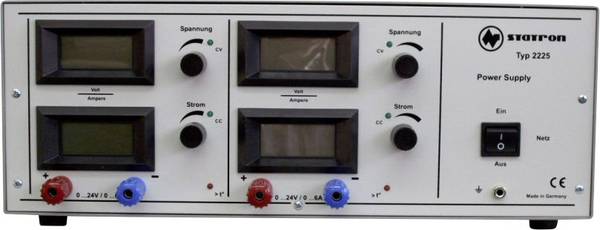 Statron 2225.2 laboratorijsko napajanje, podesivo  0 - 24 V 0 - 6 A 288 W   Broj izlaza 2 x