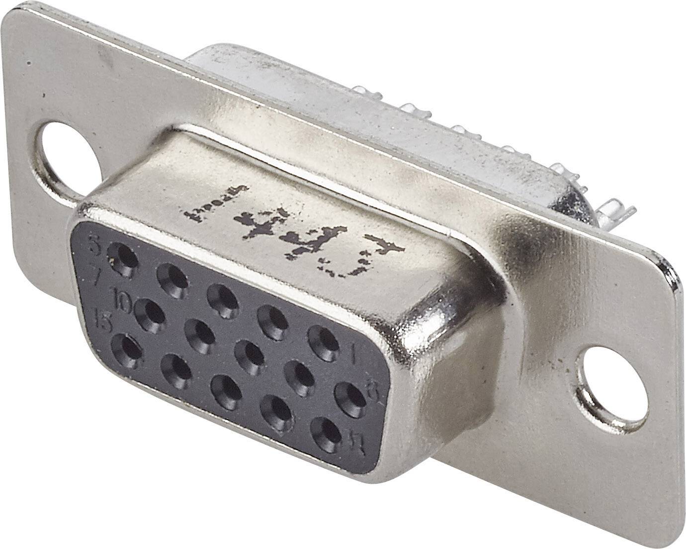 FCI D-SUB 10090770-S154ALF D-sub female connector 180 ° Aantal polen: 15 Soldeerkelk 1 stuk(s)