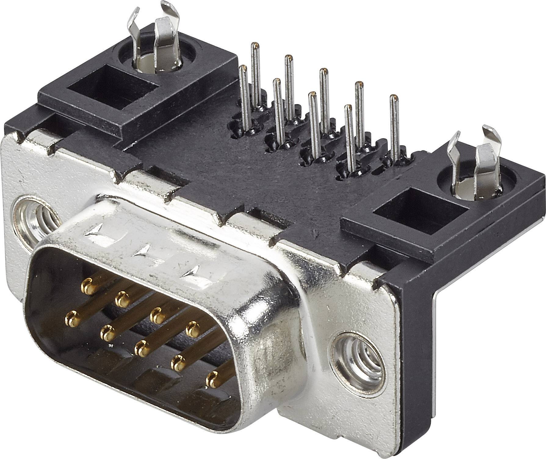 FCI D-SUB D09P13A4GV00LF D-sub male connector 90 ° Aantal polen: 9 Print 1 stuk(s)