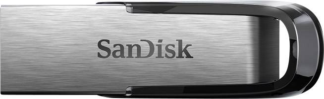 USB stick marke SanDisk s metalnim kućištem i crnim plastičnim detaljima.