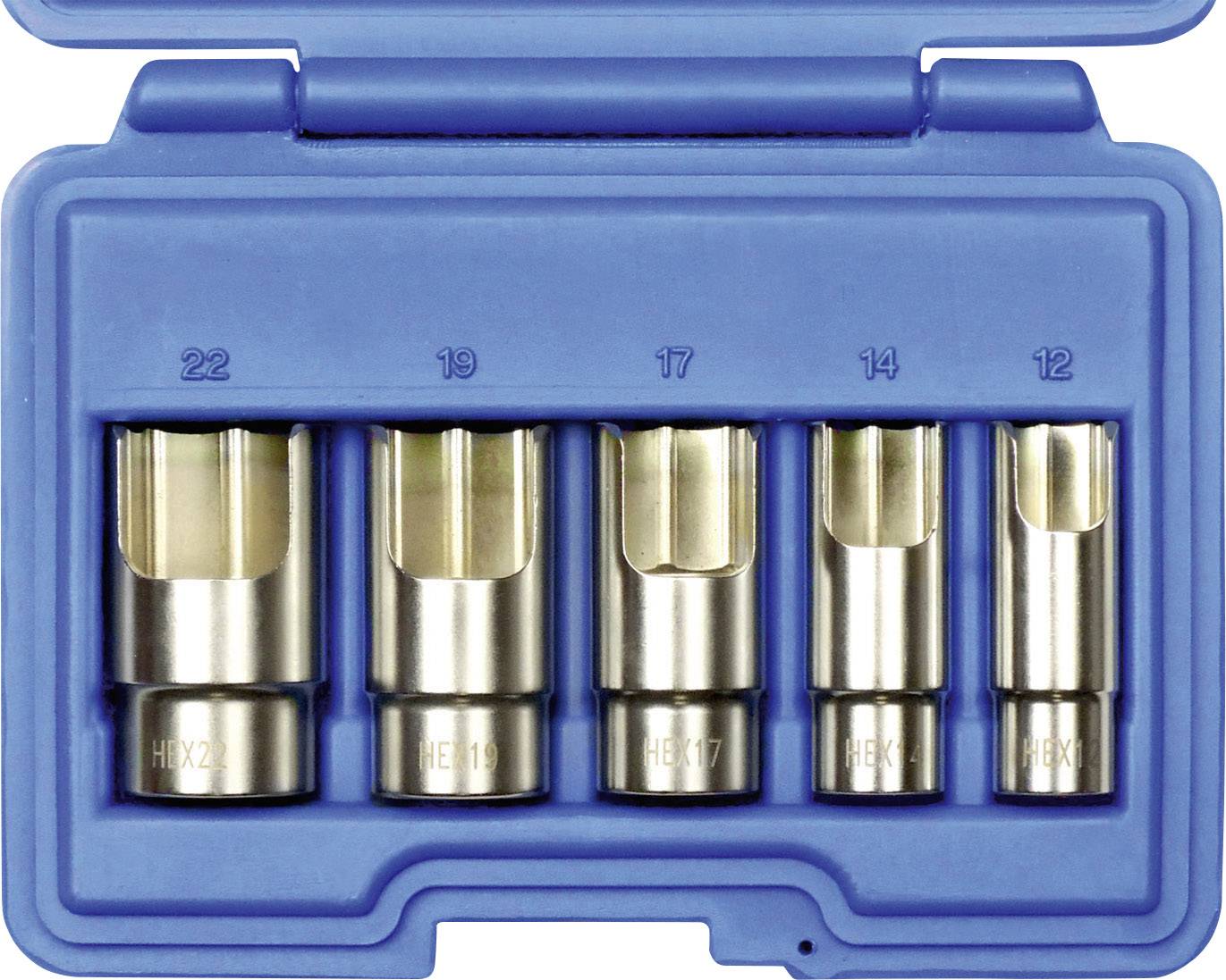 Kunzer 7WSL05 Dopsleutelinzetset 3/8 (10 mm) 5-delig