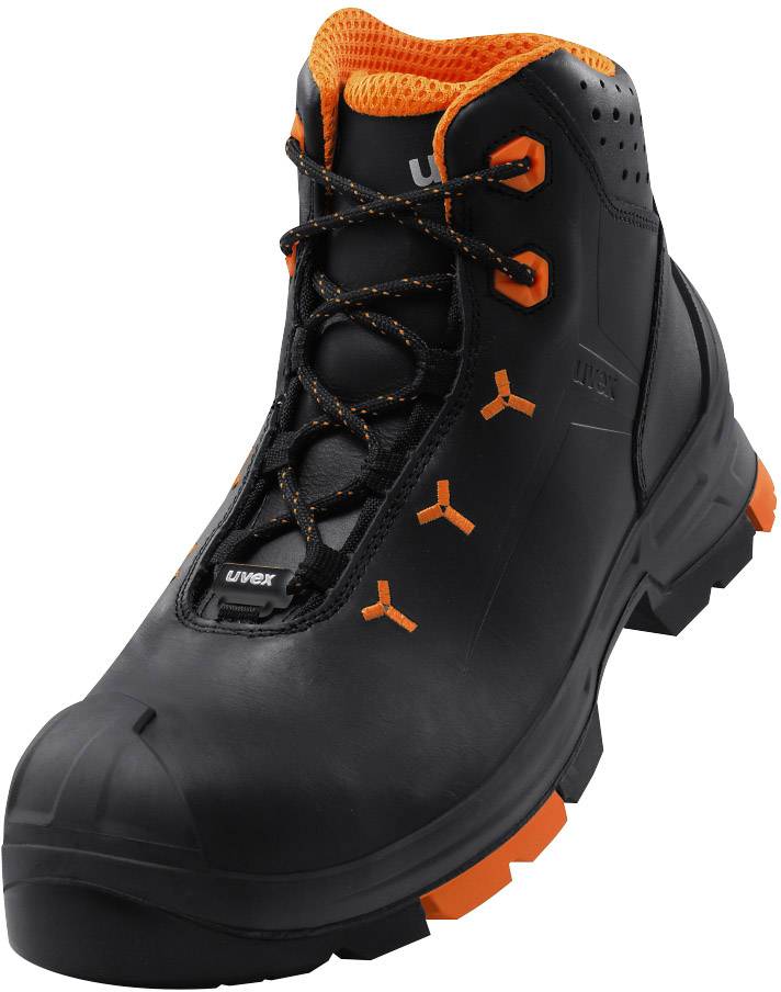 uvex 2 6503245 S&auml;kerhetsst&ouml;vlar S3 Svart, Orange 1 par