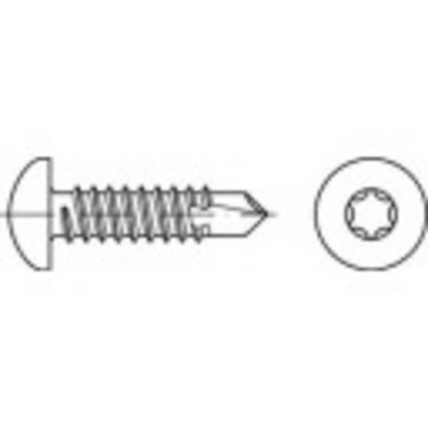 TOOLCRAFT 141627  samourezni vijak 4.8 mm 22 mm T-profil DIN 7504   čelik galvansko pocinčani 1000 St.