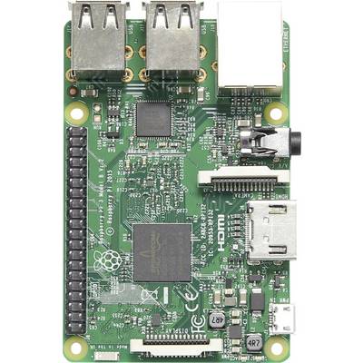 Zelena tiskana pločica Raspberry Pi uređaja s više priključaka i čipova za DIY elektroničke projekte i računalne primjene.