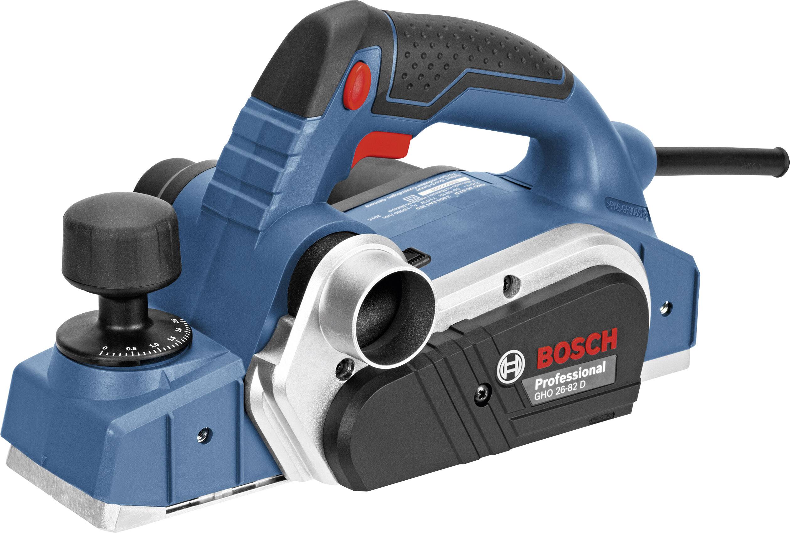 Bosch Professional GHO 26-82 D Elhyvel inkl. v&auml;ska Hyvelbredd: 82 mm 710 W falsdjup (max.): 9 mm