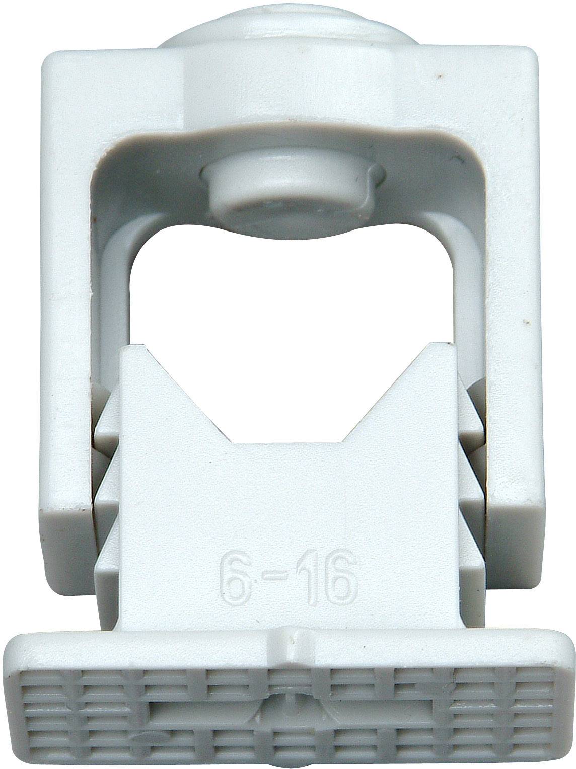 Kopp 341704089 ISO-klem 341704089 Bundel-Ø (bereik) 6 tot 16 mm Hersluitbaar Grijs 10 stuk(s)