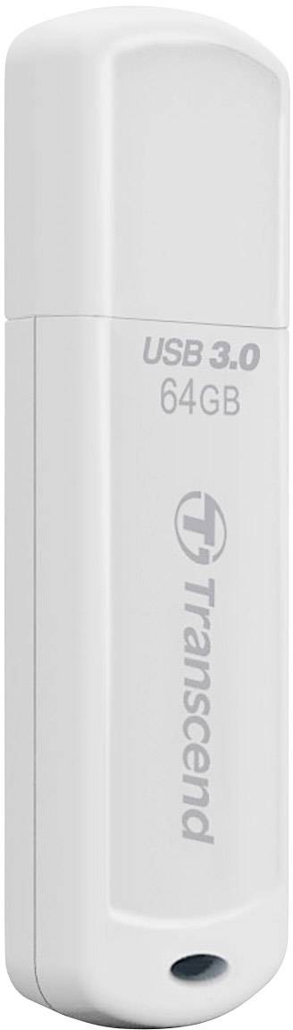 Bijeli USB stick kapaciteta 64 GB, s natpisom 'USB 3.0' i imenom marke.