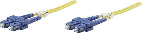 Intellinet 470605 staklena vlakna svjetlovodi priključni kabel 1.00 m žuta [1x SC-utikač - 1x SC-utikač] 9/125 µ Singlemode OS2