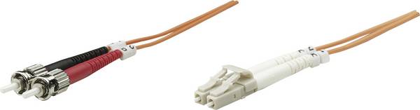 Intellinet 471329 staklena vlakna svjetlovodi priključni kabel [1x muški konektor LC - 1x ST-utikač] 62,5/125 µ Multimode OM1 3.00 m