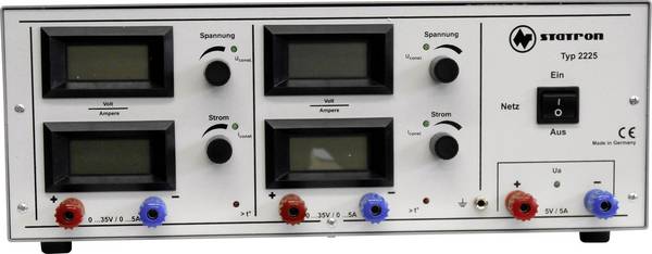 Statron 2225.4 laboratorijsko napajanje, podesivo  0 - 35 V 0 - 5 A 375 W   Broj izlaza 3 x