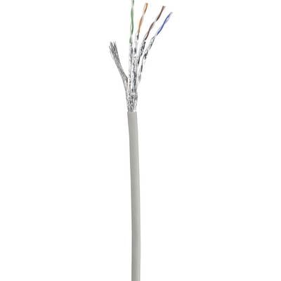 Otvoreni mrežni kabel s nekoliko parom uvijenih, obojenih žica koji prikazuje strukturu Ethernet kabela.