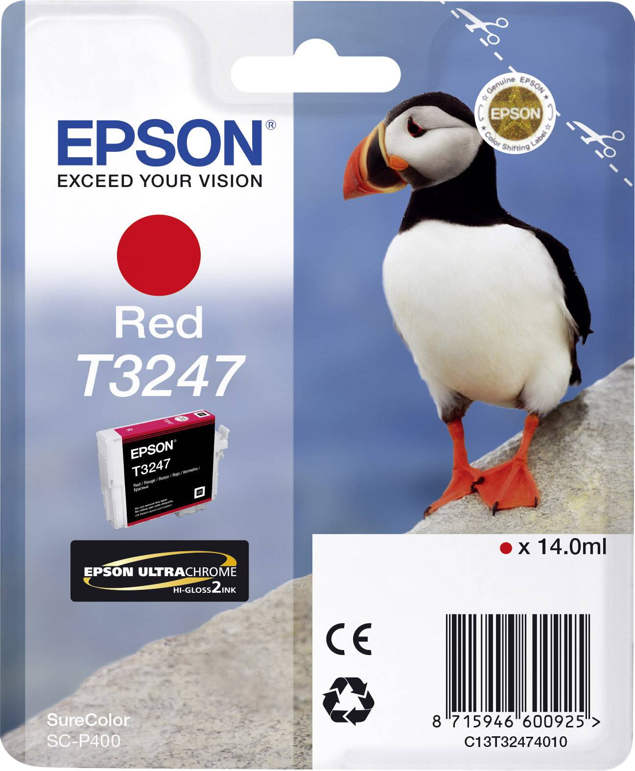 Epson tinta T3247 original crven C 13 T 32474010