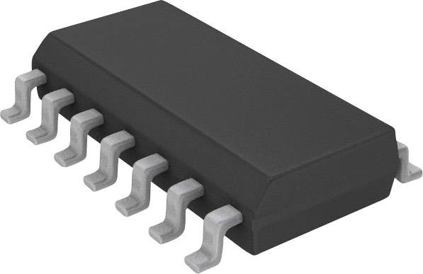 Crni, pravokutni integrirani sklop (IC) s osam savijenih metalnih iglica, tipično korišten u elektroničkim uređajima.