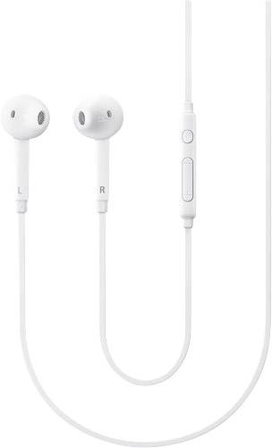 Samsung EO-EG920BW In Ear oordopjes Kabel Wit Volumeregeling, Headset Mobiele telefoon